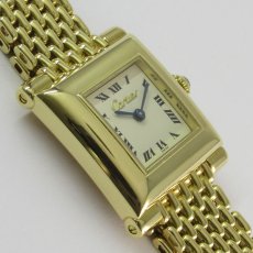 CARTIER(カルティエ)｜スクエア　クォーツ　18KYG