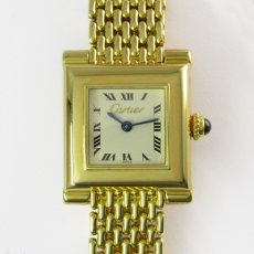 CARTIER(カルティエ)｜スクエア　クォーツ　18KYG