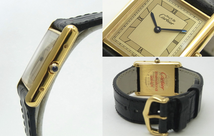 CARTIER - ITEM by time anagram /Vintage Antique watch shop in Tokyo Japan