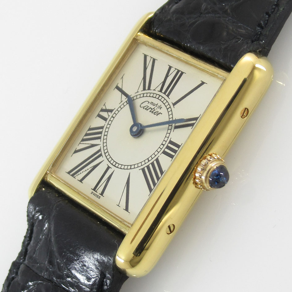 定番の冬ギフト マスト カルティエ 美品 - Cartier タンク Cartier LM ローマン オパラン 腕時計(アナログ)