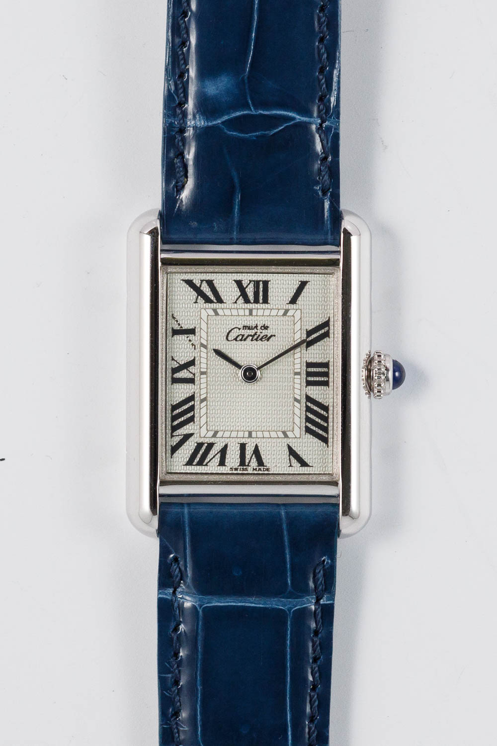 Cartier】カルティエ Must Tank Silver Blue | nate-hospital.com